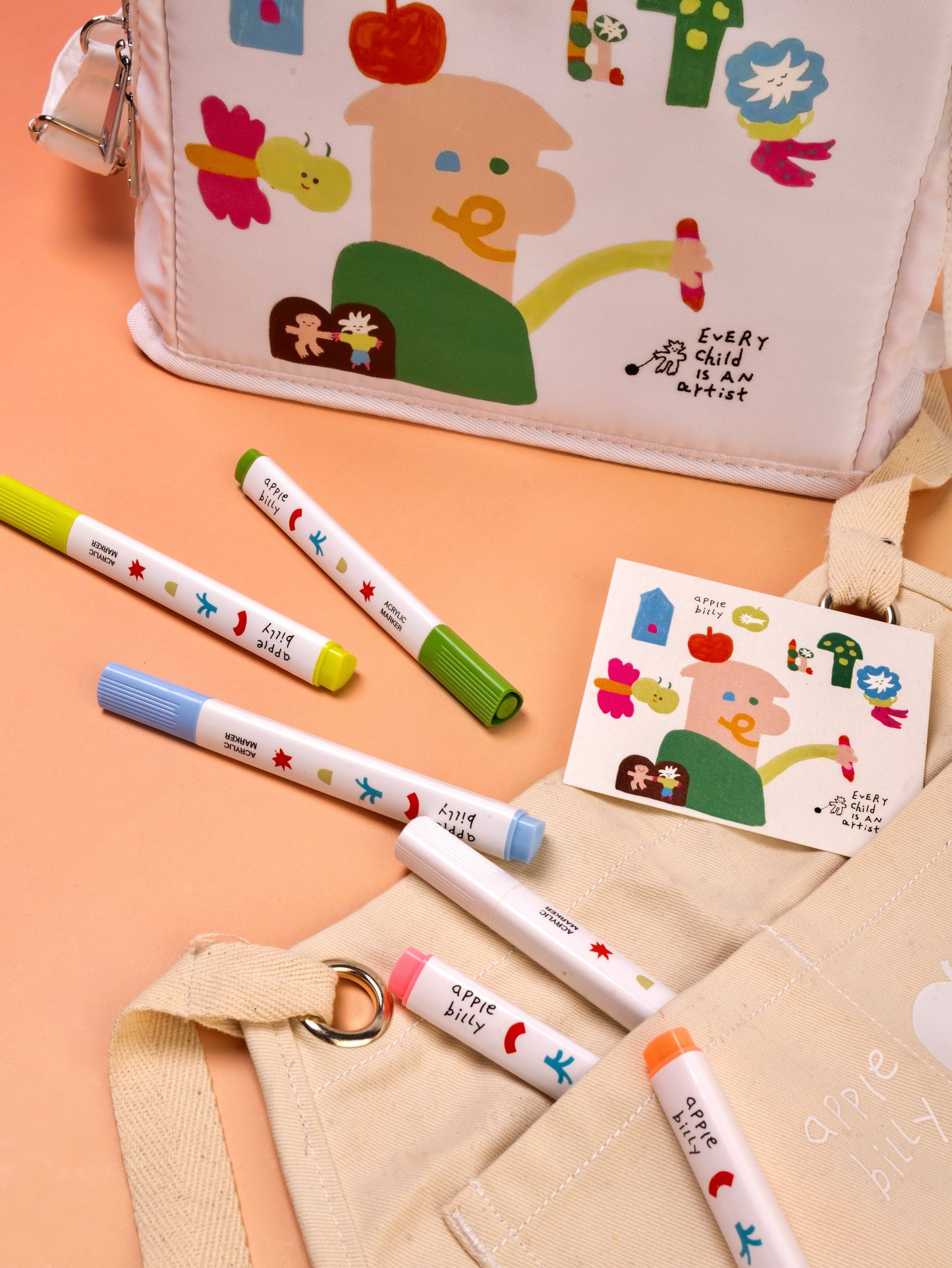 【 現貨發售中 】Apple Billy ACRYLIC MARKERS ( 48色連隨行袋 )