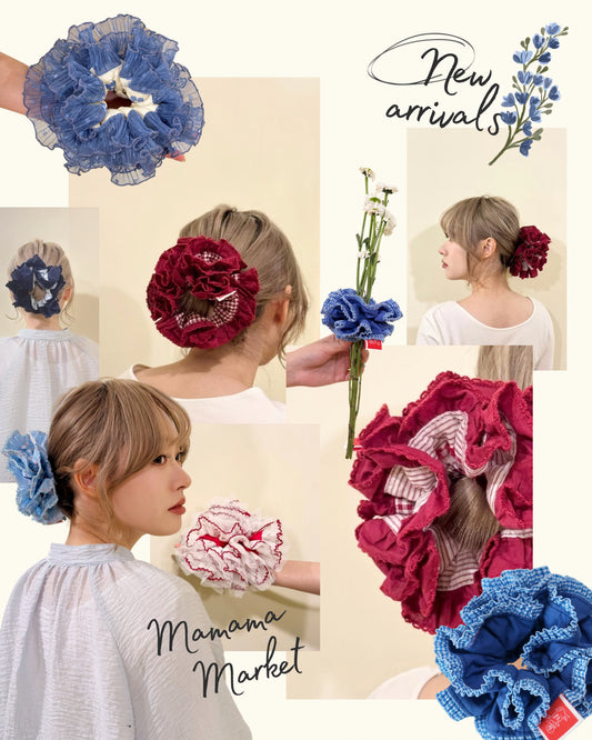 【 現貨 】MAMAMA 花花橡筋圈圈 ( 全人手製作 )